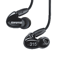 AURICULAR INTRACANAL SHURE SE315-K